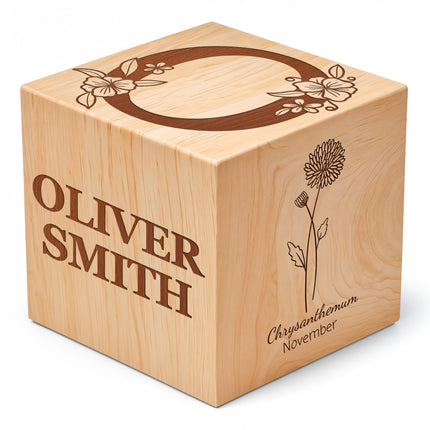 Birth Flower Wood Blocks