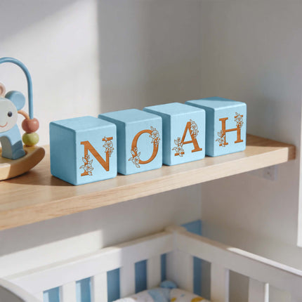 Birth Flower Wood Blocks