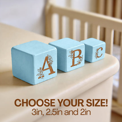 Birth Flower Wood Blocks