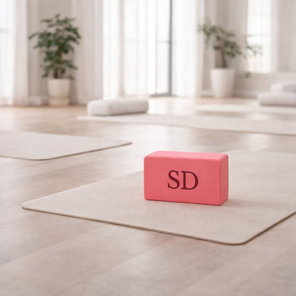 Personalize Yoga Blocks 2 Pack with Custom Design, Add Logo Pink, Red, Purple