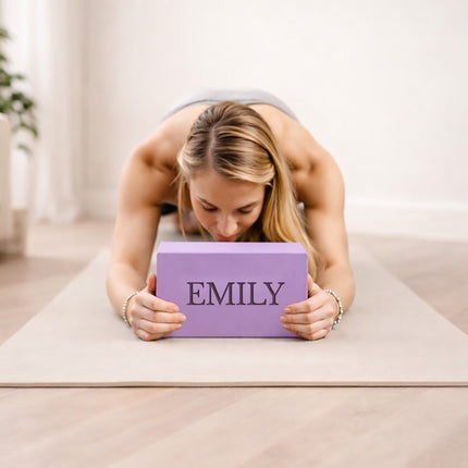 Personalize Yoga Blocks 2 Pack with Custom Design, Add Logo Pink, Red, Purple