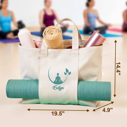 Personalized Yoga Mat Bag Carrier with Name