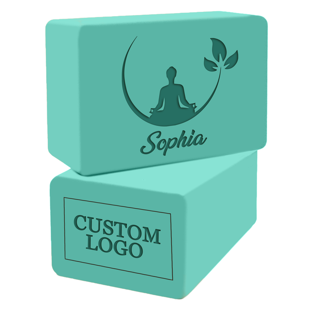Personalized Yoga Blocks 2 Pack with Custom Design