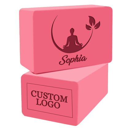 Personalized Yoga Blocks 2 Pack with Custom Design
