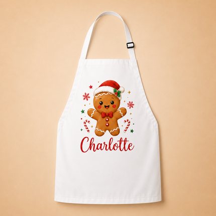 Personalized Christmas Kids Apron for Kitchen with Name