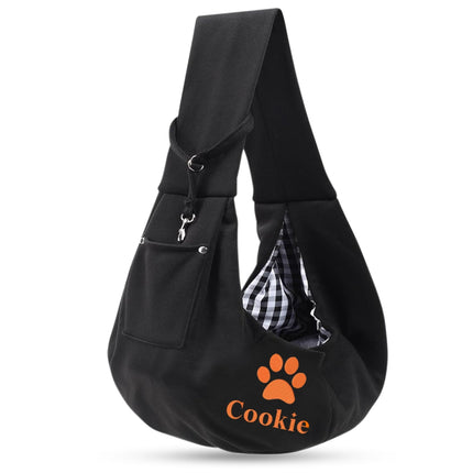 Embroidered Beige Pet Sling Carrier