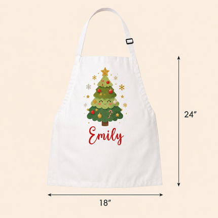 Personalized Christmas Kids Apron for Kitchen with Name