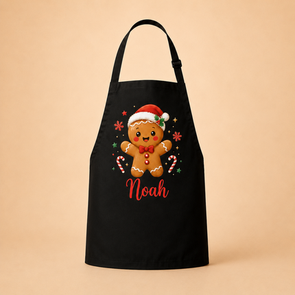 Personalized Christmas Kids Apron for Kitchen with Name