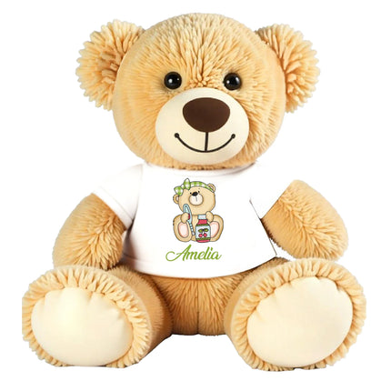 Personalized Baby Teddy Bear Custom Name Plush Keepsake
