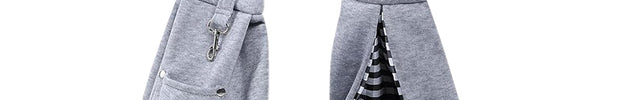 Embroidered Gray Pet Sling Carrier