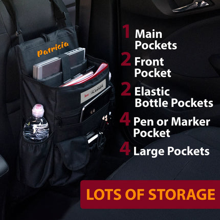 Personalized Front Car Seat Organizer