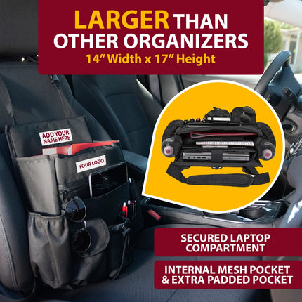 Personalized Front Car Seat Organizer