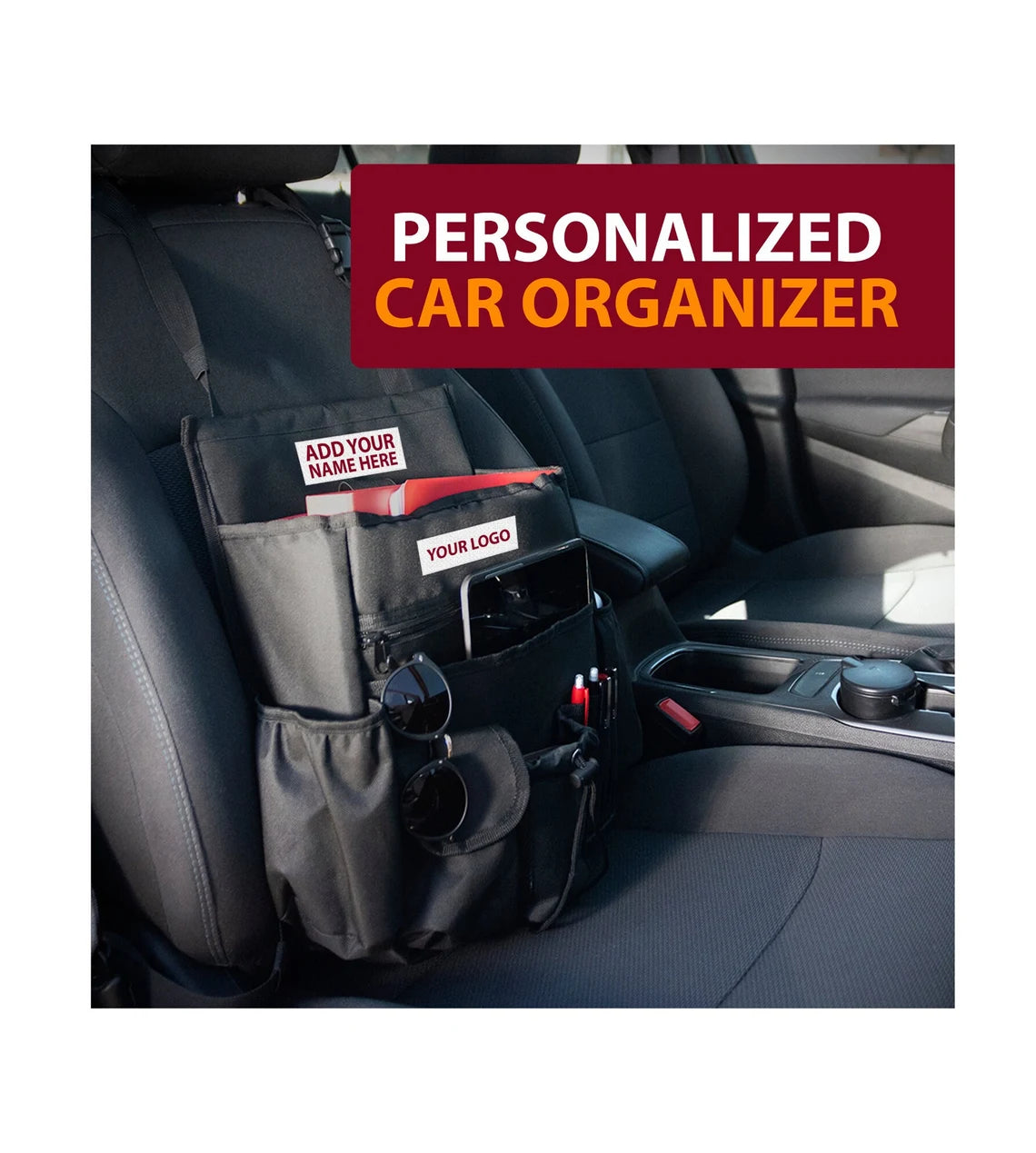 Personalized Front Car Seat Organizer