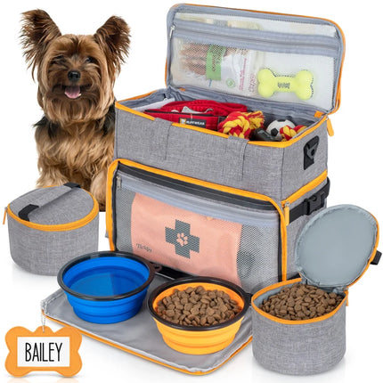 Personalized Dog Bag Weekender - Custom Dog Travel Bag
