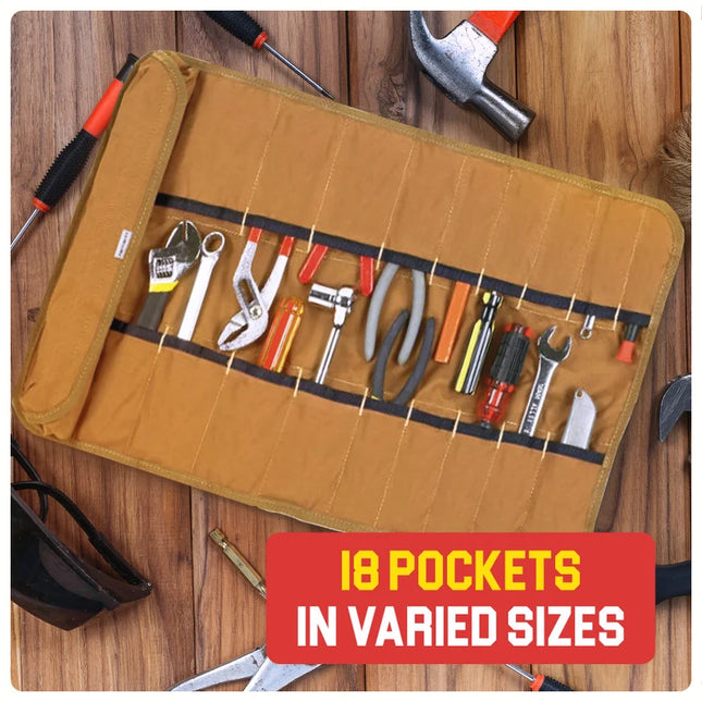 Embroidered Roll Tool Bag - Gift for Men, Dad, Father