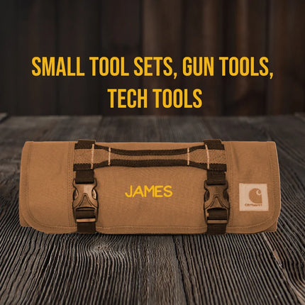 Embroidered Roll Tool Bag - Gift for Men, Dad, Father