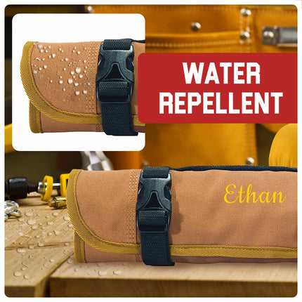Embroidered Roll Tool Bag - Gift for Men, Dad, Father