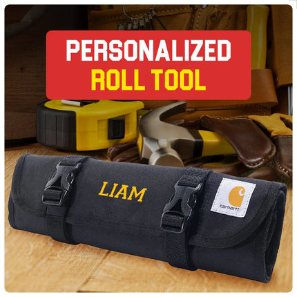 Embroidered Roll Tool Bag - Gift for Men, Dad, Father