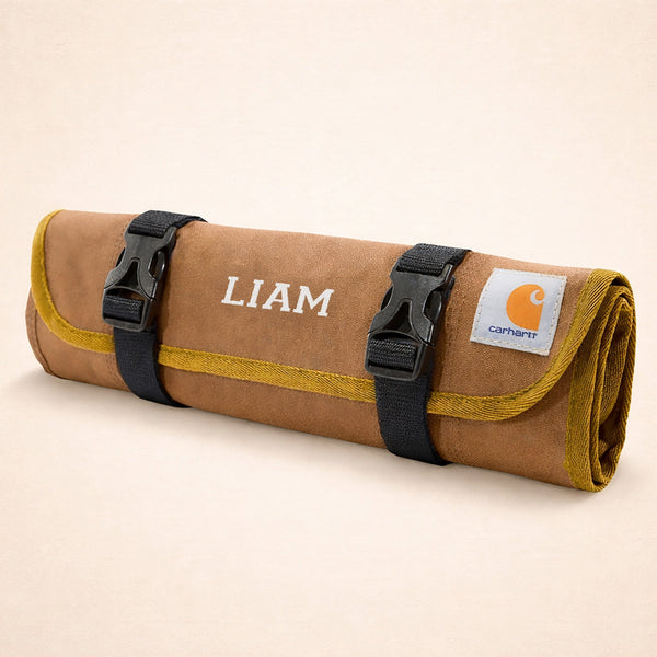 Rugged Personalized Tool Roll Organizer