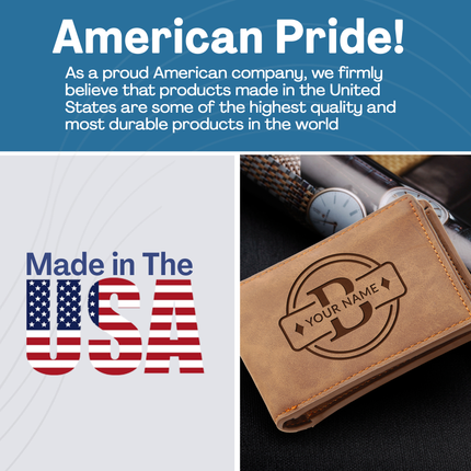 Personalized PU Leather Slim Wallet