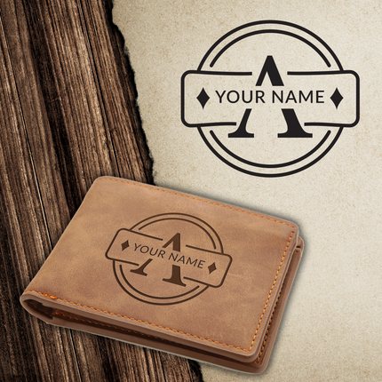 Personalized PU Leather Slim Wallet
