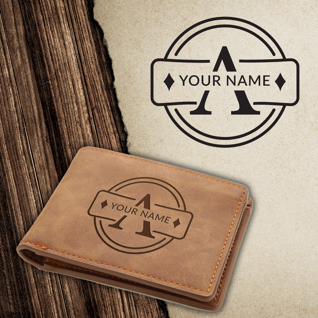 Personalized PU Leather Slim Wallet