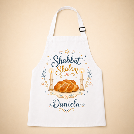 Personalized Judaica Kids Apron for Kitchen with Name