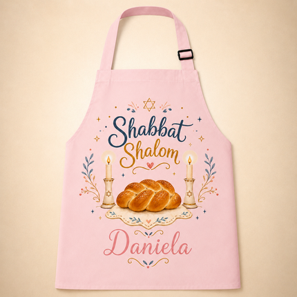 Personalized Judaica Kids Apron for Kitchen with Name