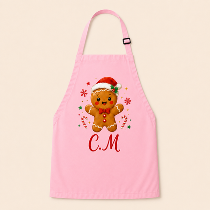 Personalized Christmas Kids Apron for Kitchen with Name