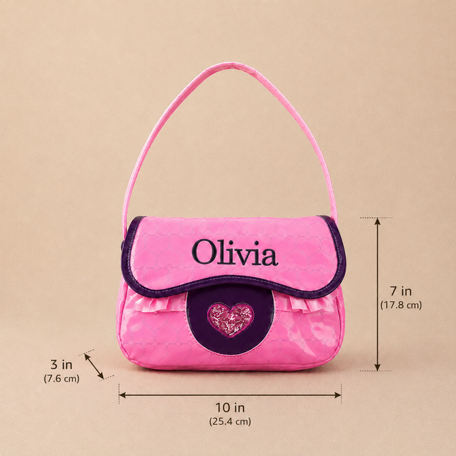 Personalized Kids Pretend Play Purse Set with Custom Name