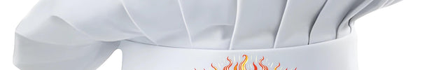 Personalized White Grill Chef Hat